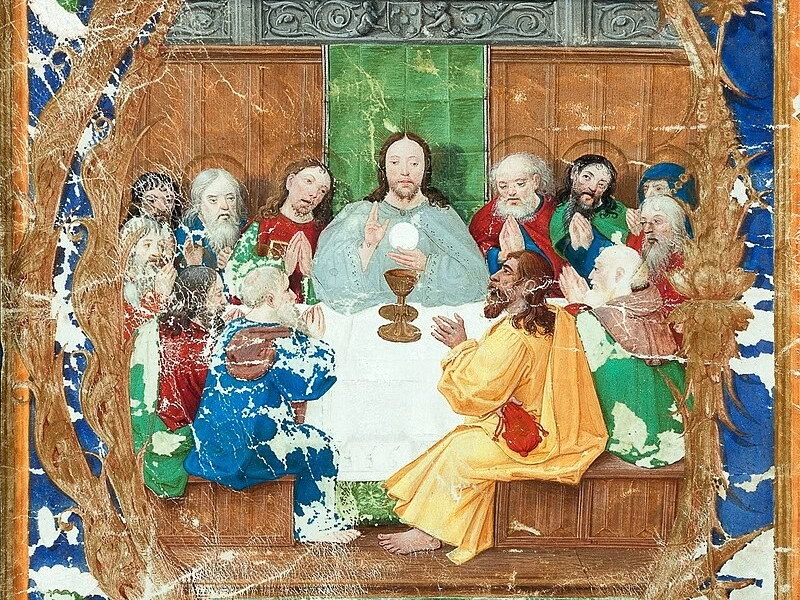 1571-Francisco de Holland - Miniatura dell'Ultima Cena